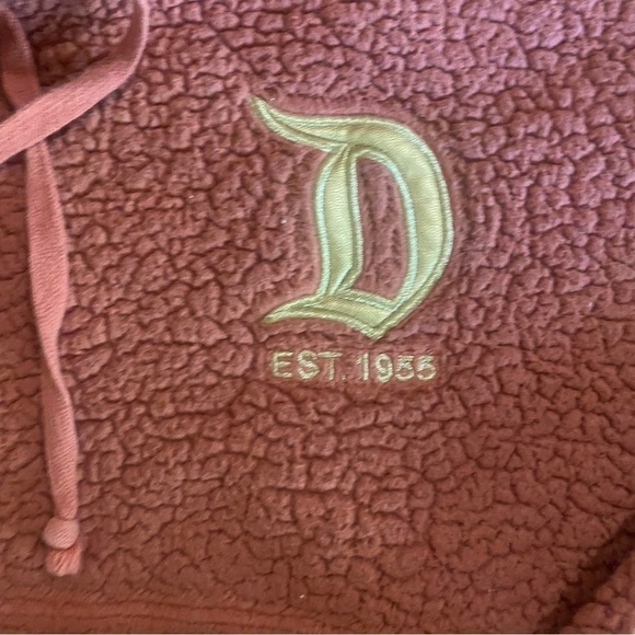 Really Cute Disneyland Resort Rose Gold Sherpa Spirit Jersey hoodie size XXL - Picture 5 of 11